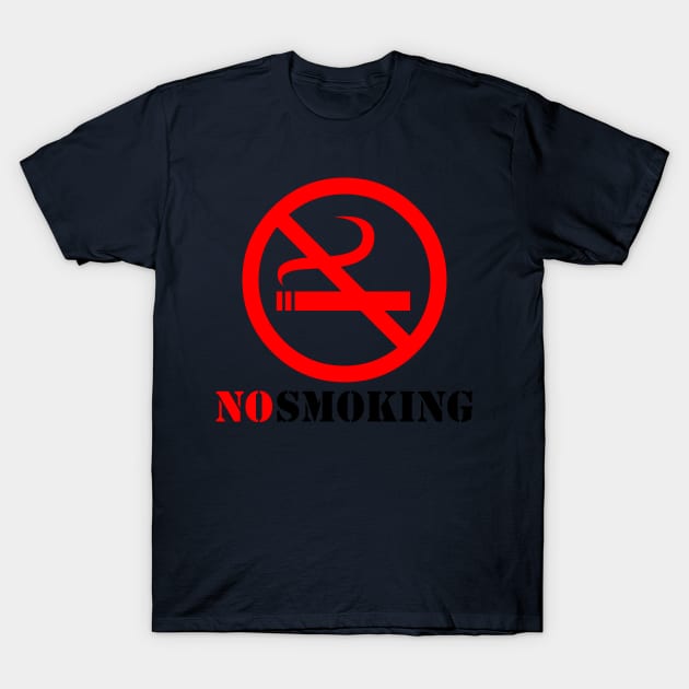 No Smoking T-Shirt by CreativeIkbar Prints